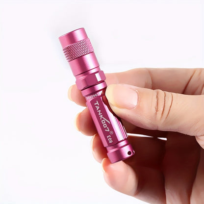 Mini Keychain Flashlight Portable Pocket LED Light – Compact Handheld Torch with Replaceable Battery, Emergency & Outdoor Use, Cute Gift for Kids & Students, 3 Colors (Grey, Pink, Black)