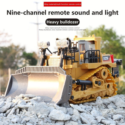 RC Excavator Toy 1:18 Scale 2.4GHz Remote Control with Metal Scoop 680-Degree Rotation Lights & Sound – Construction Vehicle Set Dump Truck Bulldozer Loader for Boys Ages 8+ Birthday Christmas Gift