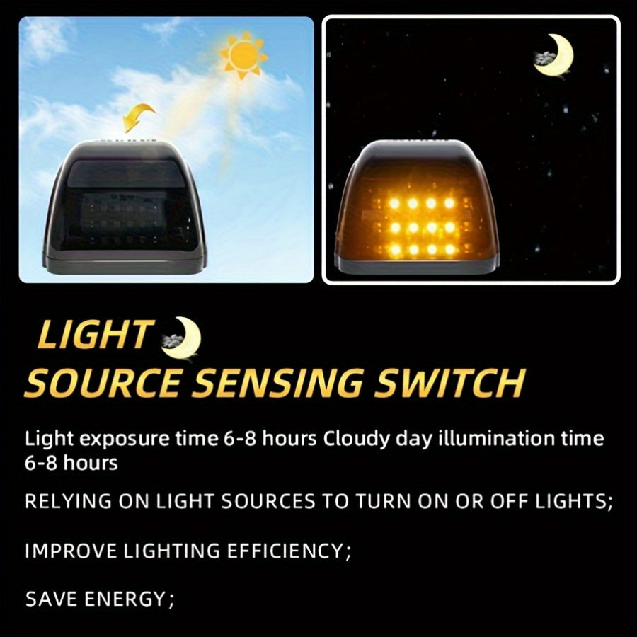 5pcs Solar Powered Cab Lights For Car RV Light Accessories Car Roof Lights Truck Cab Roof Lights For Car Pickup Easy To Install, Easy To Carry, Emergency Use, Without Battery