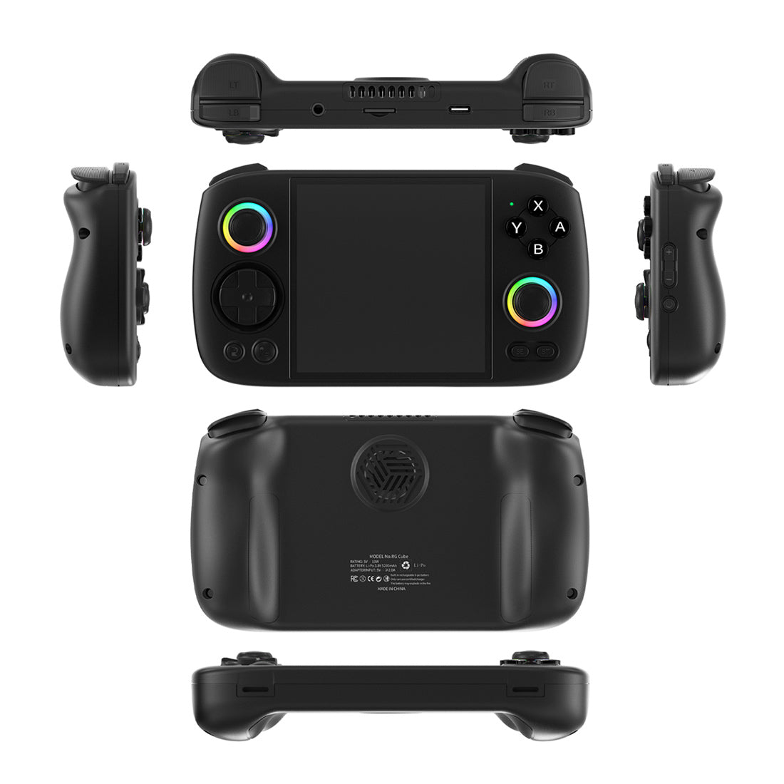 Anbernic RG Cube Retro Handheld Game Console Android 13 Square 3.95" IPS 720×720 Hall Effect Joysticks RGB DP Output 8GB RAM 128GB 5200mAh Battery Drift-Free Portable Emulator for Kids Teens Adults