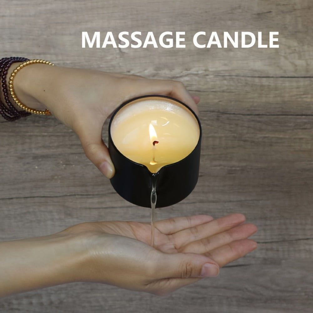 Luxury Soy Wax Candle 2-in-1 Massage Body Oil Essential Oil 20+ Scents 1pc 2pcs 6pcs Warm Moisturizing Lotion Spa Nail Salon Wedding Valentine Christmas Gift