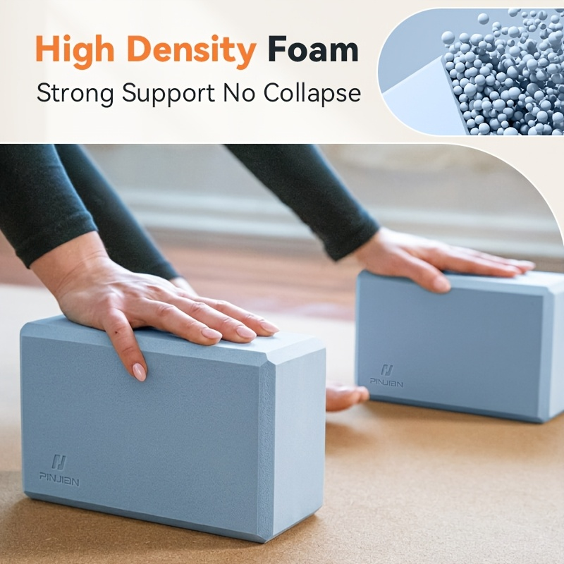 Foam Yoga Mat Set 2-Pack – EVA High-Density Non-Slip Mats for Pilates, Stretching, Meditation & Home Fitness Workouts, Lightweight & Portable