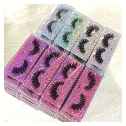 Russian DD Curl False Eyelashes 20 Pairs 5 Mix Styles – Cat Eye Extra Thick Fluffy Natural Reusable Lightweight Lash Multipack for Daily Wear, Parties & Special Occasions