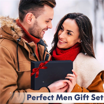 Beard Grooming Kit Men 6-Piece Complete Set – Beard Oil Conditioner Brush Comb Scissors & Storage Bag, All-in-One Beard Care Gift for Dad Boyfriend Husband Birthday Father's Day Valentine's Day