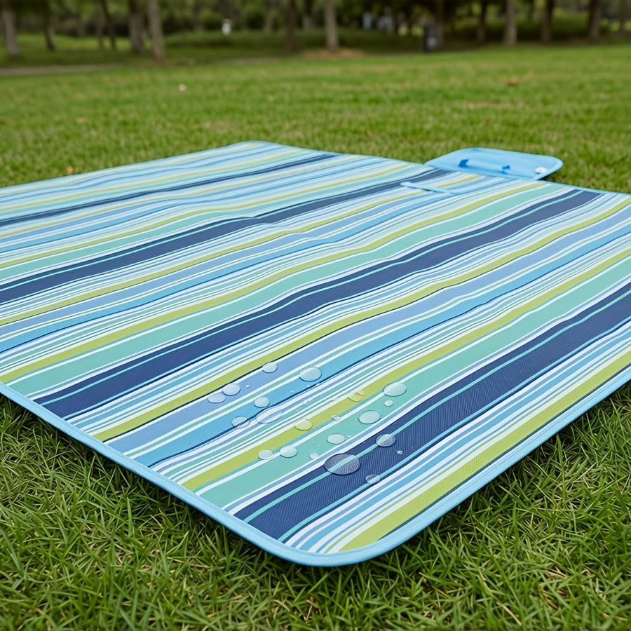 Waterproof Picnic Blanket Oversized Sand-Proof Beach Mat – Portable Outdoor Camping Blanket for Hiking, Park & Travel, 31.5x57 Inch