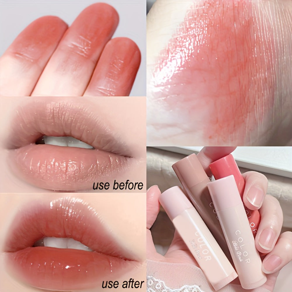 Glossy Hydrating Lipstick Set 3 Pack for Women – Long-Lasting Moisturizing Nourishing Formula, Brightening Lip Liner Effect, Buildable Color All Skin Tones, Beauty Gift for Girls