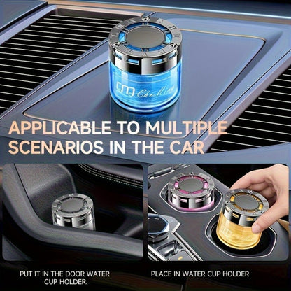 Solid Perfume Car Air Freshener 2PCS Set - Long-Lasting Alcohol-Free Scented Cream for Car Interior, Home & Room Decor, Multiple Fragrances for Men & Women