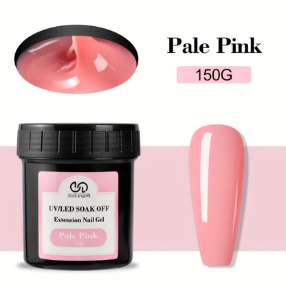 Builder Gel for Nail Extensions 150g Apex Strengthening Kit 13 Shades Clear White Pink Nude Milky Jelly Salmon UV LED Cure Professional Salon Home DIY Manicure Nail Art Women