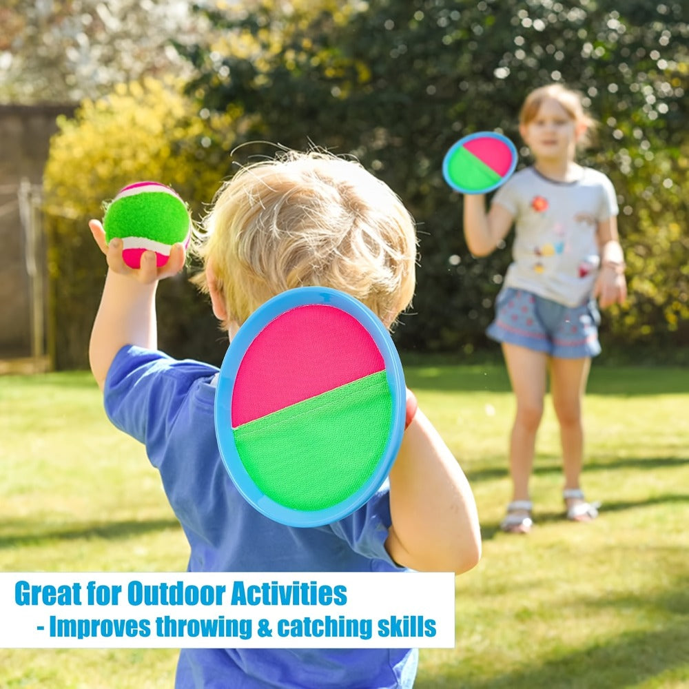Sticky Ball Toss Game Set for Kids & Adults – Fun Outdoor Throwing Toy with Sticky Balls & Target Board, Beach Backyard Playground Party Game, Great Birthday Gift for Boys Girls Ages 3+