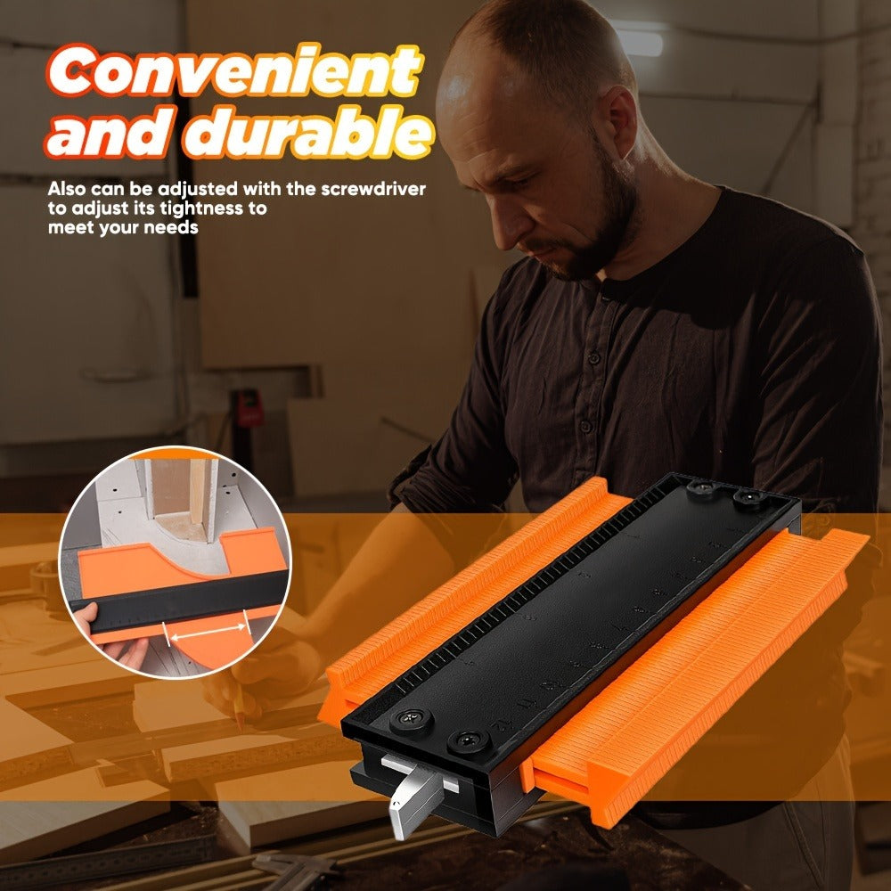 Contour Gauge Profile Tool with Lock – 6 Inch & 11 Inch Shape Duplicator for Flooring, Tile, Woodworking, Carpet Cutting & Irregular Shape Tracing