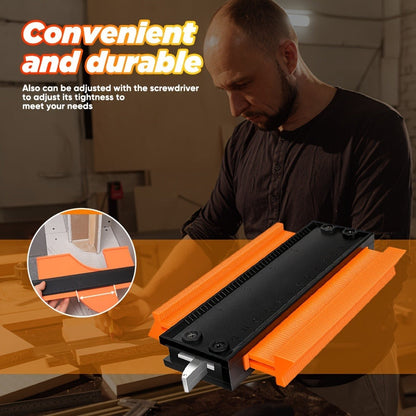 Contour Gauge Profile Tool with Lock – 6 Inch & 11 Inch Shape Duplicator for Flooring, Tile, Woodworking, Carpet Cutting & Irregular Shape Tracing