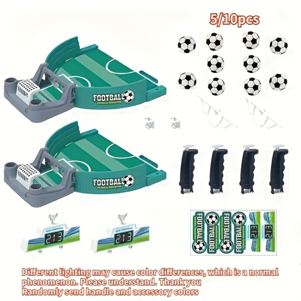 Portable Tabletop Football Game Set – Stand-Alone Table Design, Durable PP Material, 6 or 10 Balls, Family Party Board Game for Christmas Halloween Thanksgiving, Fun for Kids & Adults
