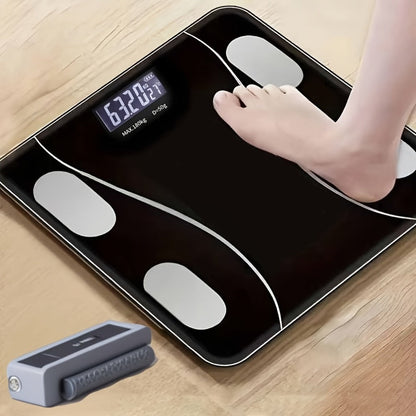 Digital Bathroom Scale 396lb – High-Precision Body Fat Scale with HD LCD Display, Temperature Reading, kg/lb Switch, Extra-Wide Platform, Electronic Body Weight Scale for Home & Bathroom, Multiple Styles