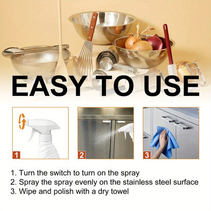 Stainless Steel Cleaner & Pot Bottom Cleaner Paste – Removes Black Grime, Rust & Grease from Pots, Pans & Kitchen Surfaces, Long-Lasting Shine in One Step