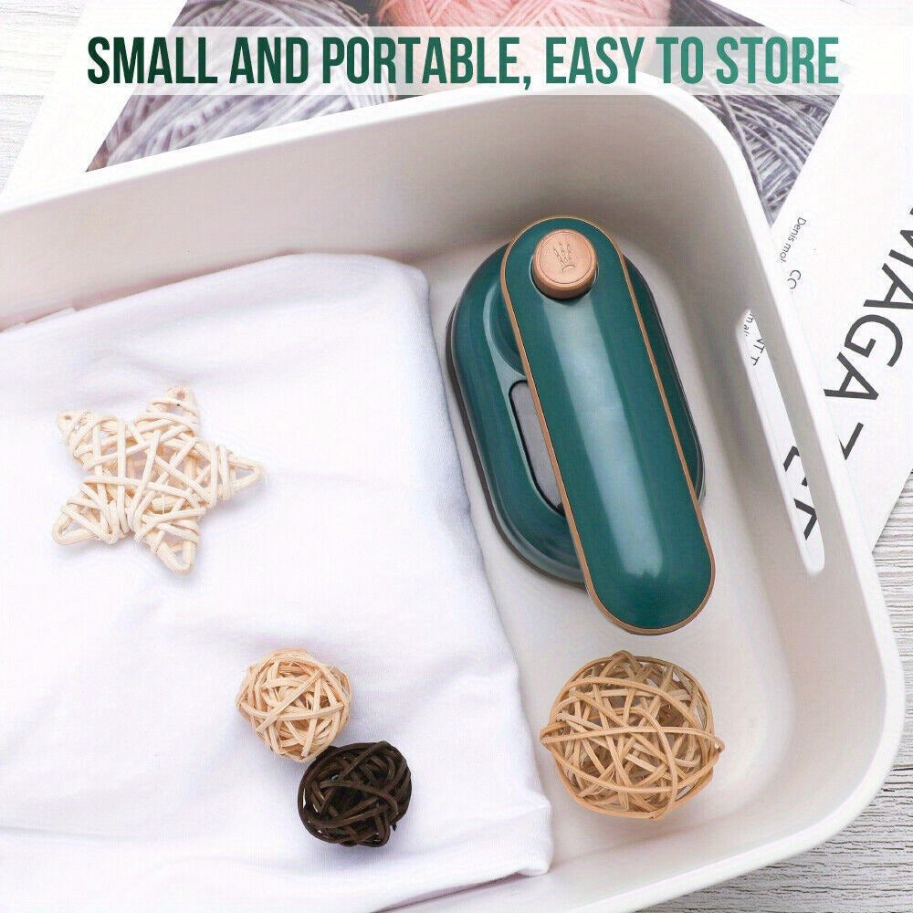 Handheld Steam Iron Portable 33W Dry Wet 2-in-1 Travel Iron 360 Degree Tip Design Transparent Water Tank 50ml Wrinkle Remover for Clothes Shirts Suits Home Travel Green