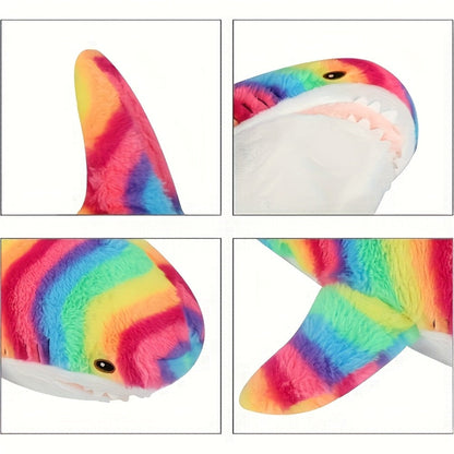 Shark Plush Stuffed Animal Mixed Colors – Cute Soft Shark Doll Couch Throw Pillow, Ocean Animal Toy Gift for Girls Kids Women Birthday Christmas Holiday
