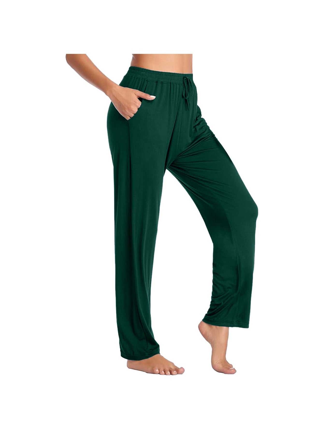 Women's Casual Pants - Drawstring Waist Relaxed fit