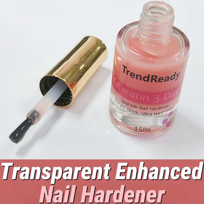 Nail Hardener Base Coat 2 Pack – Protein Repair Strengthener Treatment, HEMA-Free, Ridge Filler, Clear Polish for Weak Brittle Peeling Nails, Fast Dry Long Lasting