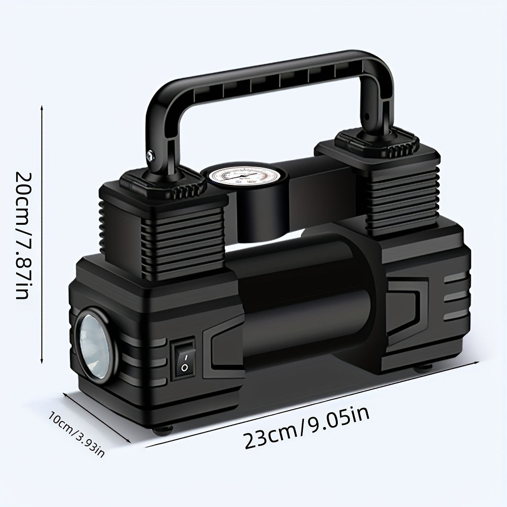Portable Tire Inflator, 12V 150 PSI, Handheld Pump with Digital Pressure Gauge, for Car, Motorcycle, Bicycle, Balls, And Sports Equipment, Cars, Inflatable Mats, Swimming Rings, Kayaks, Without Battery