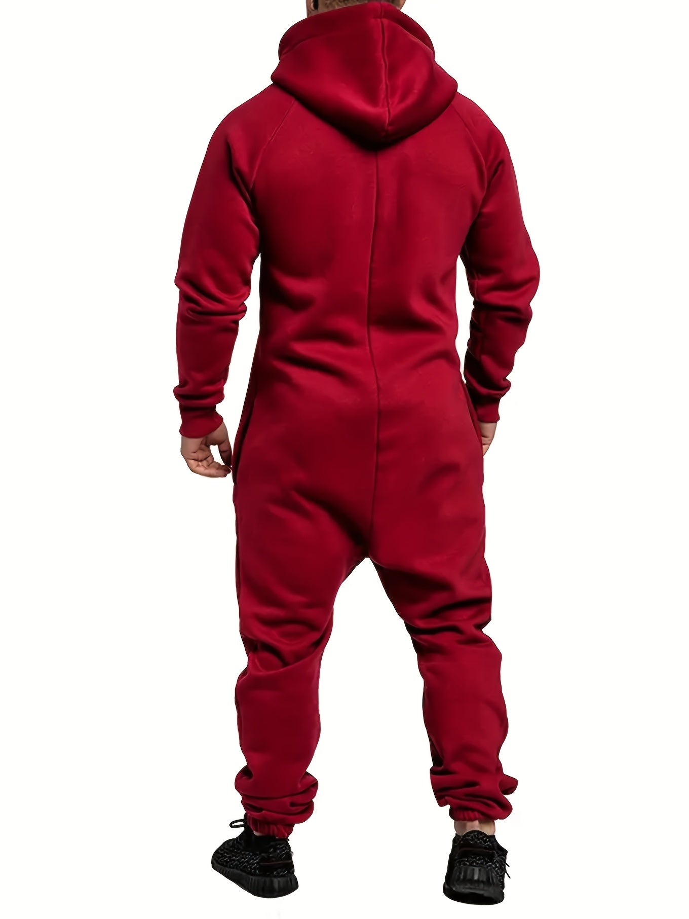 Men's Hooded Coveralls - Full-Zip One-Piece Design Style 3013