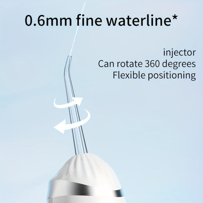 USB Rechargeable Water Flosser 3 Modes — Portable Oral Irrigator with Flosser Tips & Brush Head, Cordless Dental Water Pick for Travel, Home & Daily Gum Care, White Black Pink