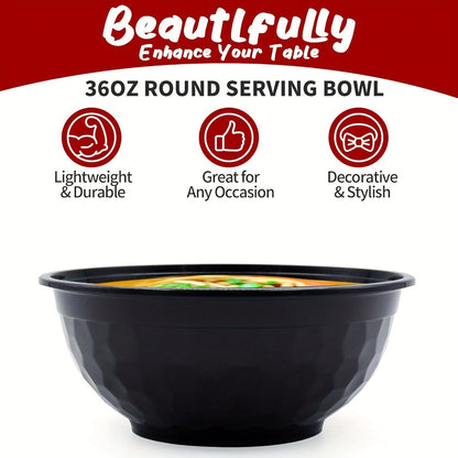 Salad Bowls with Lids 36oz Black Diamond Shape Disposable Leak-Proof Food Storage Containers Plastic Lunch Boxes for Restaurant Takeout Meal Prep 20 to 150 Sets