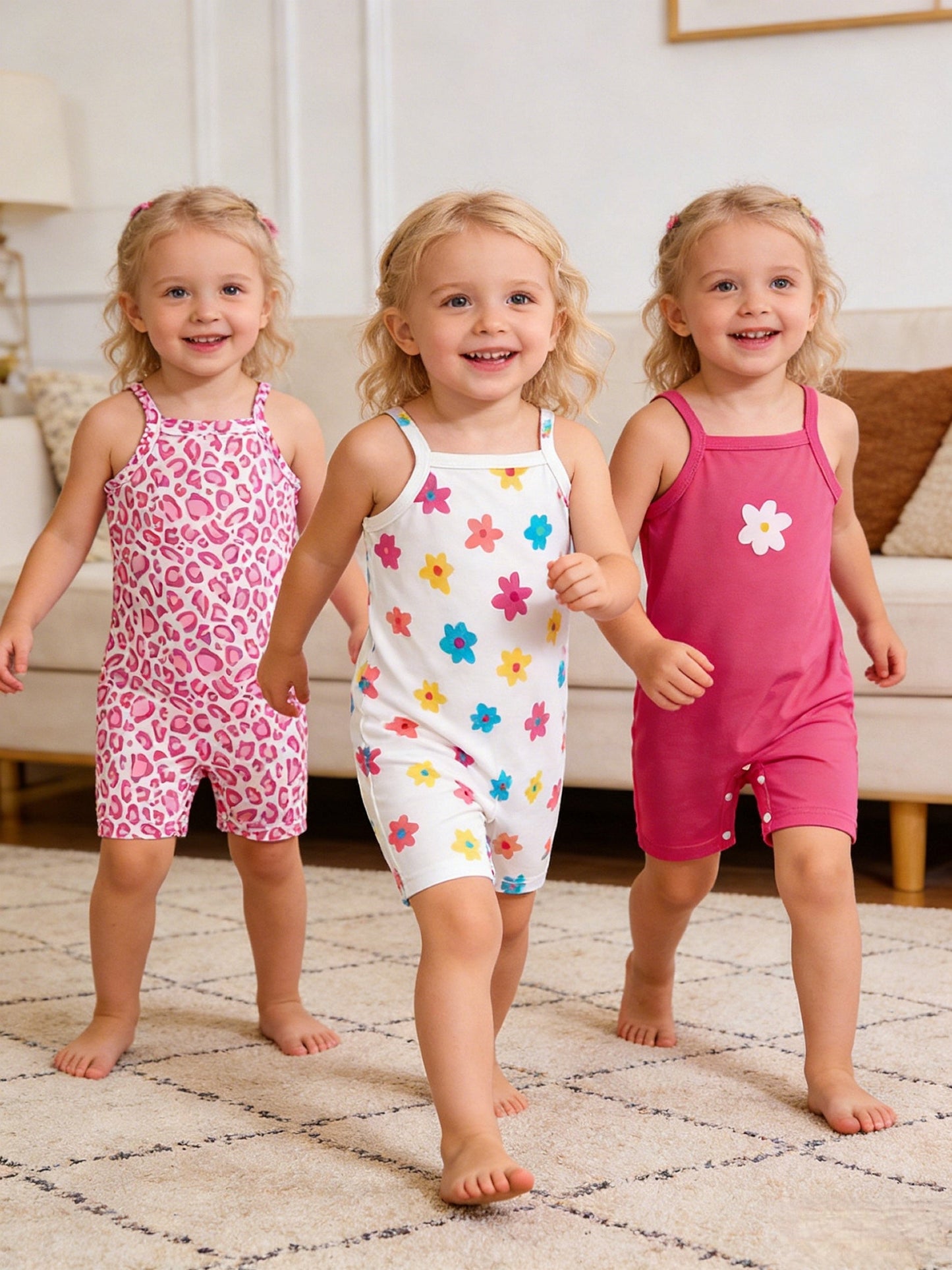 Baby Girl Floral Romper - Spring