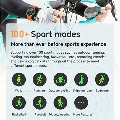 Smart Watch with Call & Message Reminder, Fitness Tracker for Men & Women, Sports Smartwatch Compatible with Android & iPhone, USB Rechargeable, Heart Rate Monitor, Multi-Sport Mode Wristband