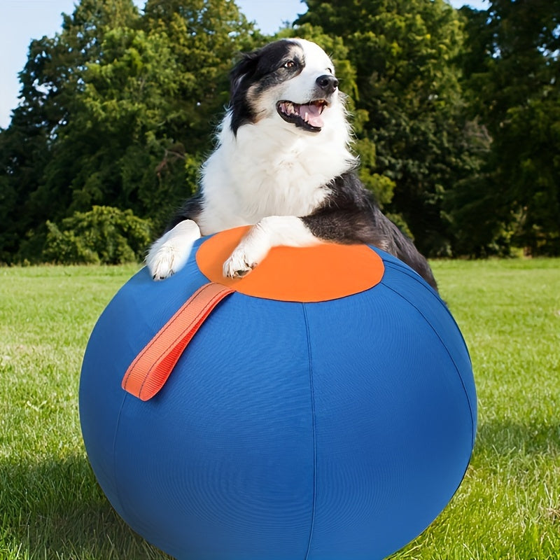 Inflatable Dog Ball Large Bear Shape Interactive Training Ball for Dogs Boredom Buster Toy for Bulldogs Australian Shepherds Golden Retrievers Large Breeds