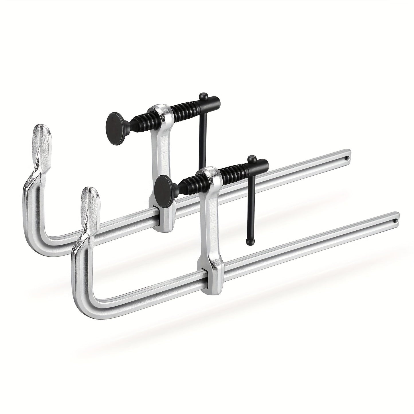 Bar Clamps 12 Inch 2-Pack – Jorgensen Light-Duty Drop Forged Steel Clamps for Woodworking, Welding & DIY Projects, Heavy-Duty Grip Bar Clamp Set