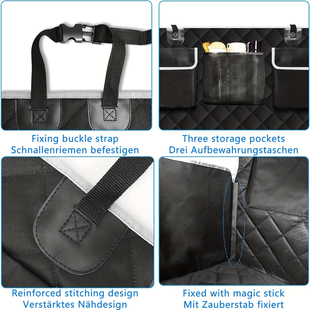 Cargo Liner for Dogs Designed for Suvs, Sedans, And Vans, Featuring a Bumper Flap Protector, Non-Slip Surface, And a Large Universal Fit in Black