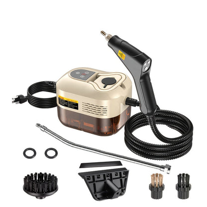 High Temperature Pressurized Steam Cleaner Handheld Portable Steam Cleaning Machine Set with Brush Heads & Glass Scraper - Multi-Surface for Kitchen, Bathroom, Furniture, Car & Tile Grout, Multiple Colors