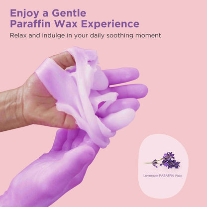 Paraffin Wax Warmer Kit 3000ml Touchscreen for Hands & Feet – Includes 6 Packs Refill Wax, Hot Wax Spa Bath for Arthritis Pain Relief & Deep Skin Moisturizing, Home Salon Use Purple Pink White Green Black