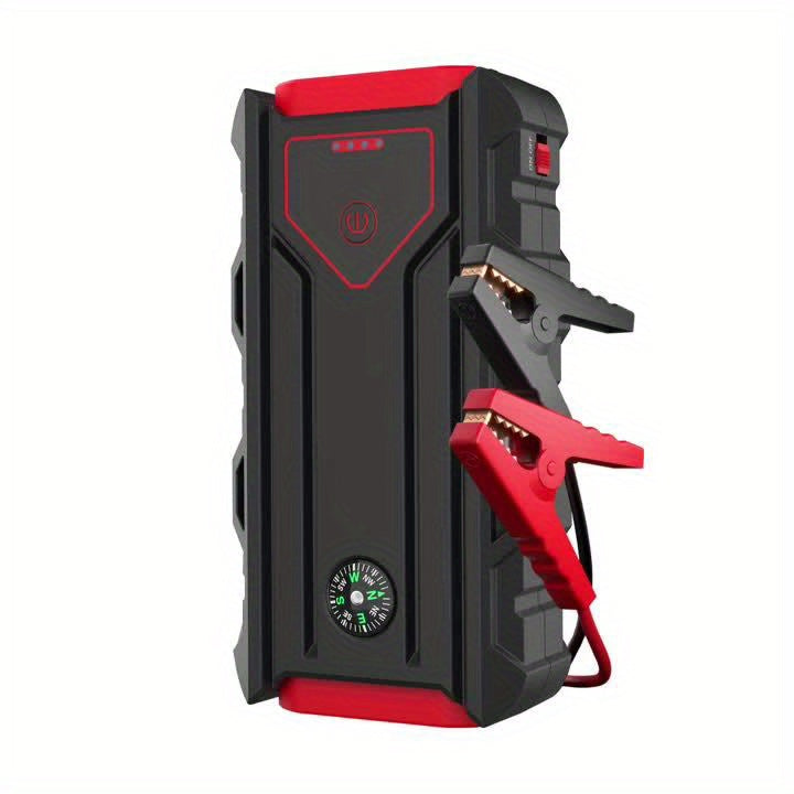 All-In-One Roadside Hero: Jump Starter for Car, 5000A Jump Starter with SOS Strobe Light, Emergency Window Breaker And Dual USB Quick Charge, DC Output 12V/8A
