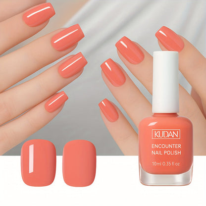 No UV Lamp Gel Nail Polish 2-Pack Candy Color Air Dry Quick Dry Long-Lasting High Gloss Finish – Vibrant Sweet Shades for DIY Spring Summer Nail Art Manicure at Home, 0.35oz Each, Gift for Women Girls