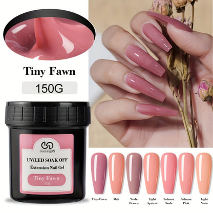 Builder Gel for Nail Extensions 150g Apex Strengthening Kit 13 Shades Clear White Pink Nude Milky Jelly Salmon UV LED Cure Professional Salon Home DIY Manicure Nail Art Women