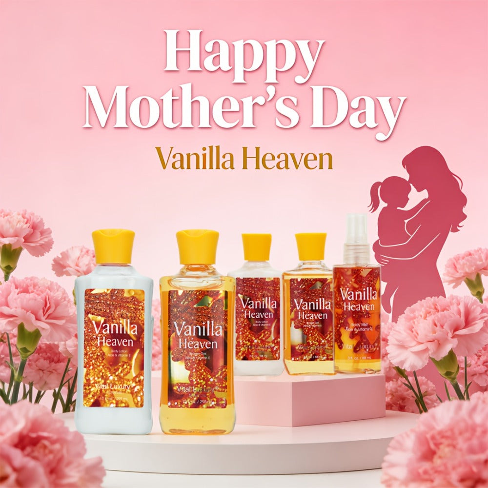 Vanilla Body Lotion Set with Glycerin — Nourishing Moisturizer for Women & Men, Lasting Vanilla Fragrance, 3 oz Travel Size & 10 oz Home Size, Couple Skincare Gift for Birthdays & Holidays