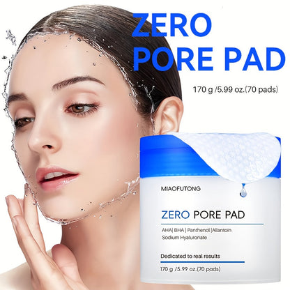 Exfoliating Face Cleansing Pads Pore Minimizing Blackhead Whitehead Remover Deep Cleansing Hydrating Alcohol Free Fragrance Free for Women Men Sensitive Oily Acne Skin 170g