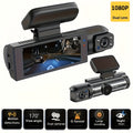 1080P Dual Camera, Dash Cam for Cars, Front And Inside, Car Camera with IR Night Vision, Loop Recording, Wide Angle Car DVR Camera with 3.16 Inch IPS Screen, Dual Lens Car Dashboard Video Cam, Without Battery