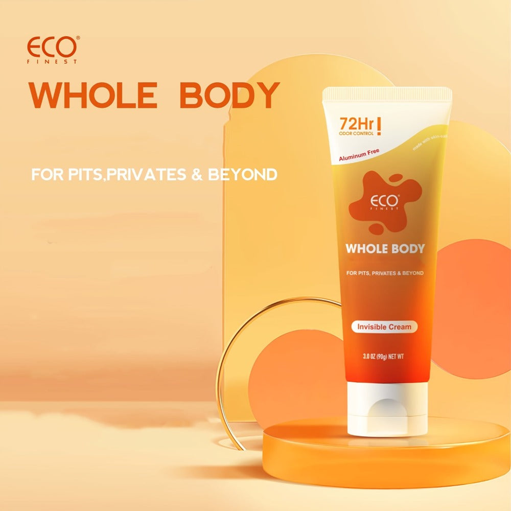 Natural Deodorant Cream 72-Hour Odor Protection – Aluminum-Free Body Deodorant with Lavender & Orange Scent | Long-Lasting Skin-Safe Formula for Women & Men | Sensitive Skin Friendly Cream Tube Deodorant