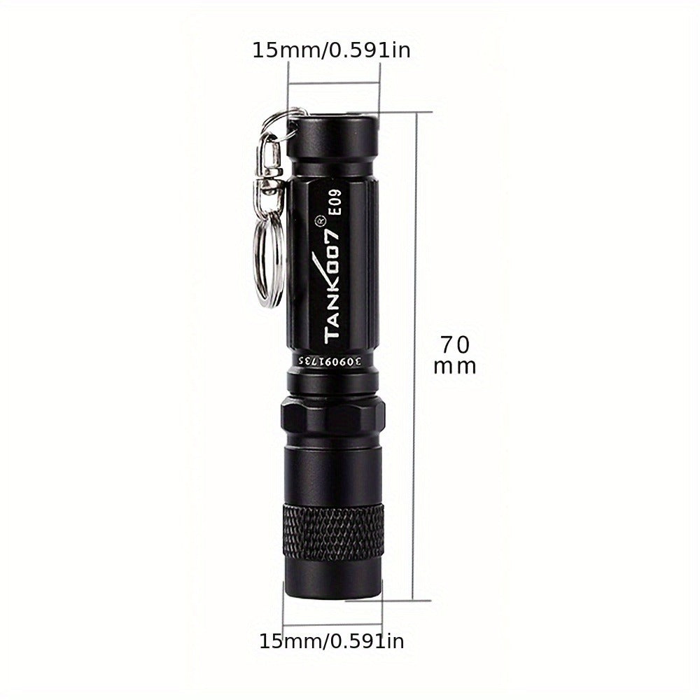Mini Keychain Flashlight Portable Pocket LED Light – Compact Handheld Torch with Replaceable Battery, Emergency & Outdoor Use, Cute Gift for Kids & Students, 3 Colors (Grey, Pink, Black)