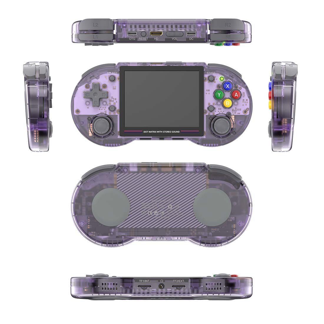 Anbernic RG353PS Handheld Game Console Linux RK3566 3.5-Inch 4:3 IPS HDMI Retro Emulator 3500mAh Plug and Play Wi-Fi Bluetooth