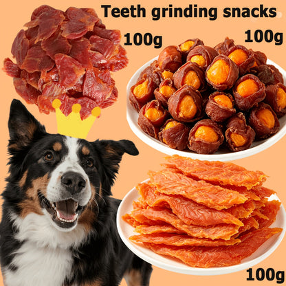 Natural Dog Treats Set Duck Chicken Milk Stick Sweet Potato Grain Free High Protein Low Fat Dental Health Gift Box Combinations for Dogs