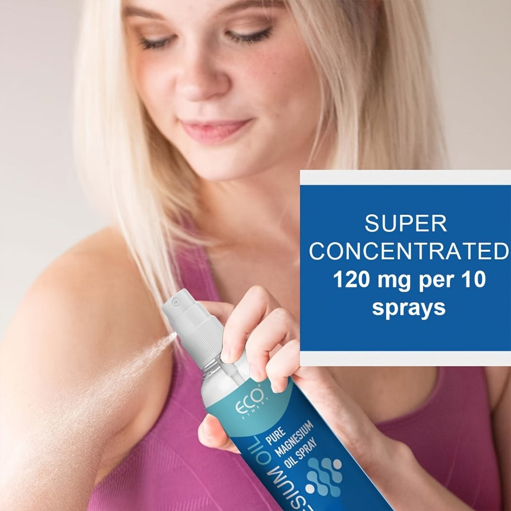 Magnesium Oil Spray for Muscle Relief & Sleep Support — Pure Transdermal Magnesium Chloride Body Spray for Leg Cramps, Restless Legs, Stress Relief & Skin Hydration | Women & Men