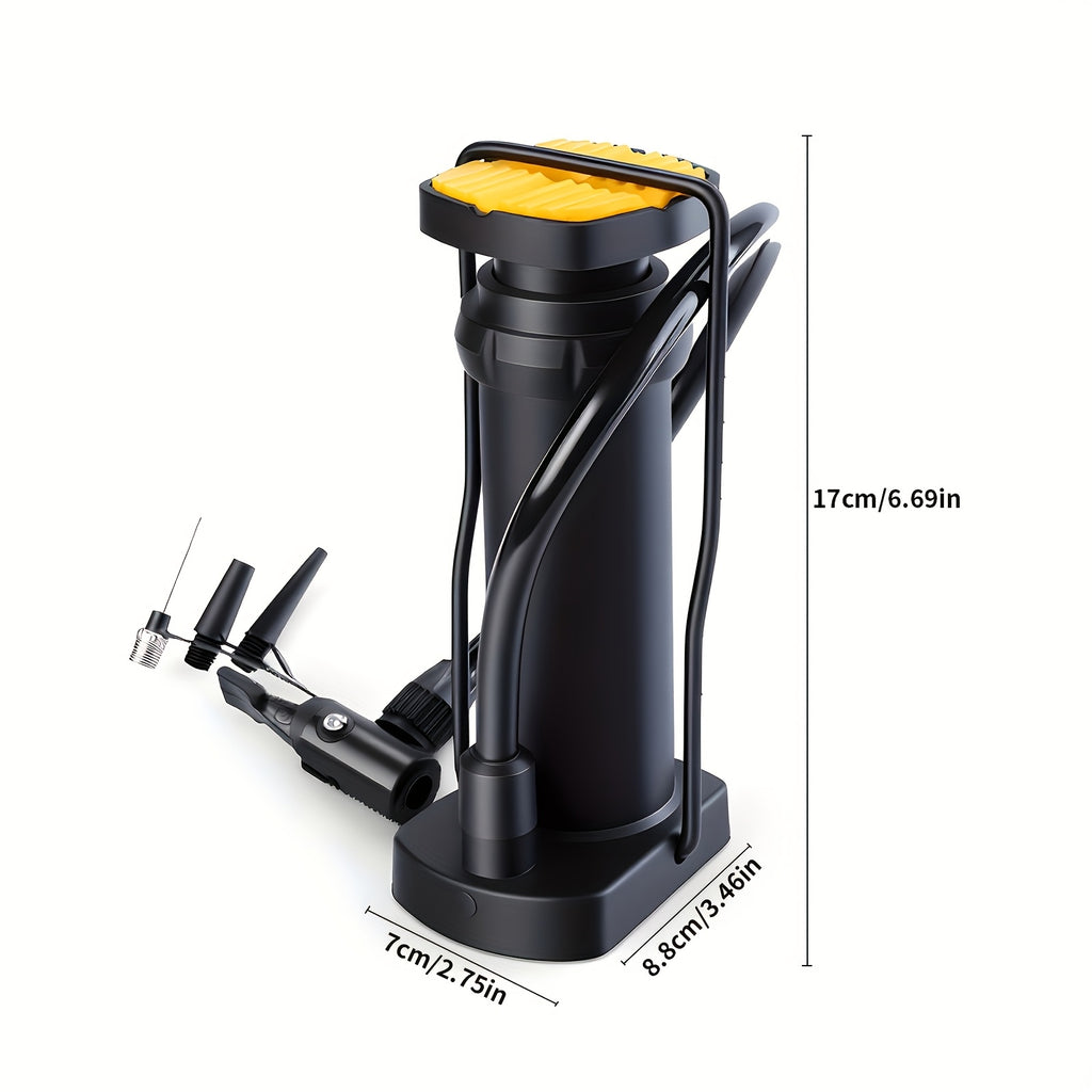 TOSUOD Foot Pump Bicycle Household Universal High Pressure Inflator Electric Battery Car Motorcycle Basketball Portable Inflator Automatic Rebound