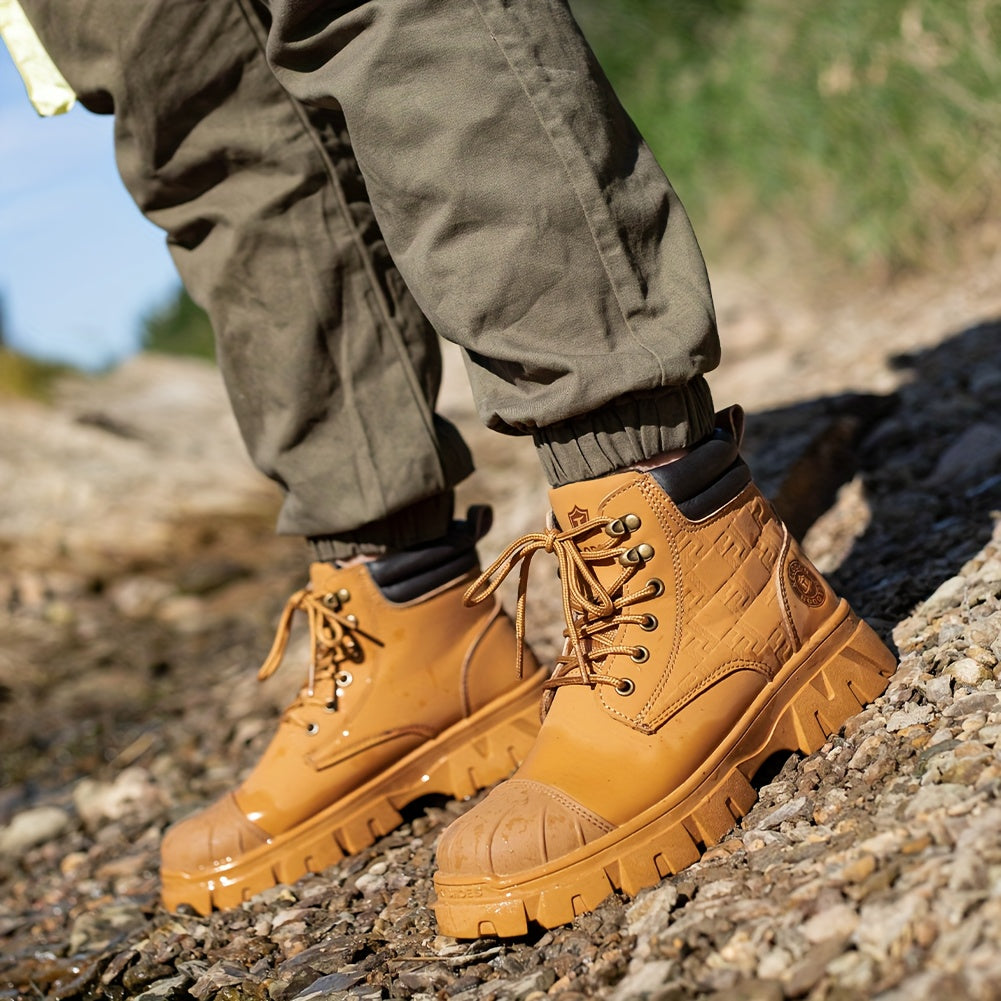 Men's Work & Safety Boots - Steel Toe Protection & Non-Slip Sole 601317