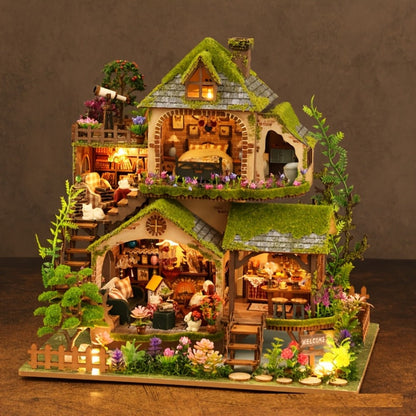 DIY Wooden Forest Hut Model Kit Handcrafted Miniature Cabin Assembly Set for Adults Teens – No Glue Laser-Cut Wood 3D Puzzle Creative Home Decor Gift for Birthday Christmas Valentine's Day