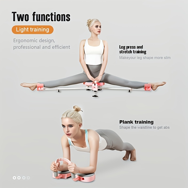 Leg Stretcher Splits Trainer 2-in-1 – 180° Adjustable, 7-Level Foot Support, Backrest & Plank Support, Foldable Ligament Stretcher for Yoga, Dance & Gymnastics