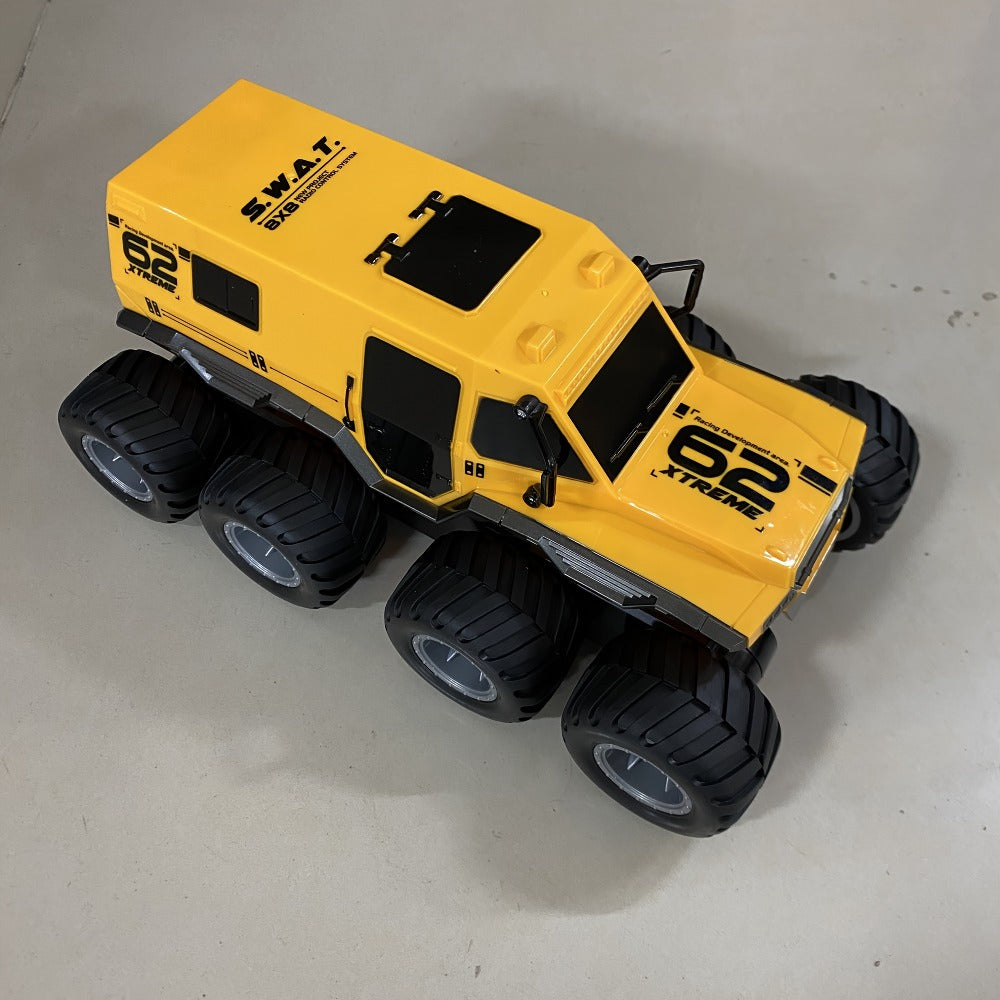 Amphibious RC Truck 8-Wheel Drive 4-Motor Off-Road Climbing Remote Control Armored Vehicle, Oversized All-Terrain Land & Water Military Truck Toy – Epic Gift for Kids & Adults Boys Girls