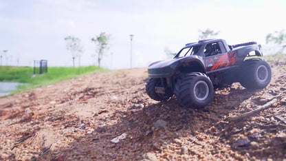 Amphibious RC Car 1:16 Scale 4WD Waterproof Land & Water Remote Control Monster Truck – 2 Rechargeable Batteries, All-Terrain RC Truck for Boys Kids Ages 4+, Birthday Christmas Gift